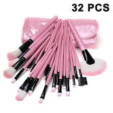 32pcs pink makeup brush set