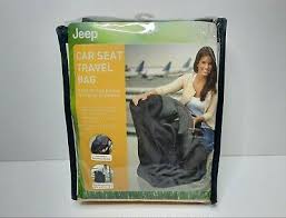 Jeep Black Car Seat Travel Bag Nylon