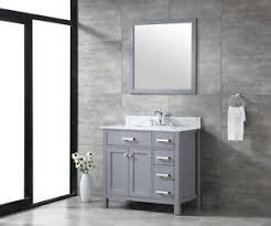 36 inch bathroom vanities are some of the most common vanities available, and they are some of the best options for the average bathroom. All Wood High End Slate Grey Or Espresso Shaker 36 Inch Bathroom Vanity Ebay