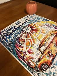 black stone cherry signed tour poster