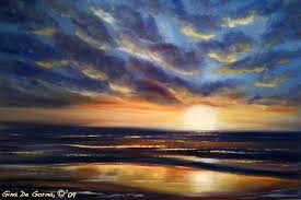How To Paint A Sunset In Oils Step By