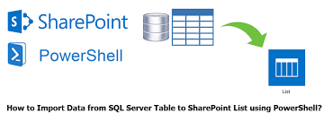 import data from sql server table to