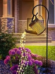 Led Solar Watering Can Light Hanging