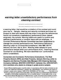 performance warning letter templates