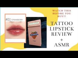 tattoo lipstick viral cotton swab