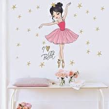 Wall Stickers Erfly Princess Girl