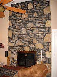 ugly stone fireplace can i paint