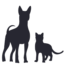 premium vector dog and cat silhouette