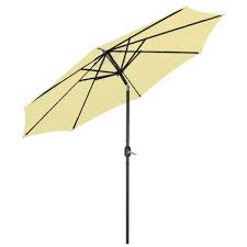 yellow 10ft patio solar umbrella led