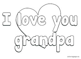 Grandpa Coloring Pages Free Printable Happy Birthday C Cards