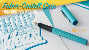 And if fine motor skills aren't a thing. Faber Castell Grip Fountain Pen Review Youtube