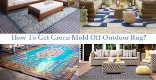 how to get green mold off outdoor rug