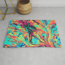 the rabbit hole rug by visionary sea