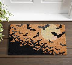 bats light up doormat pottery barn