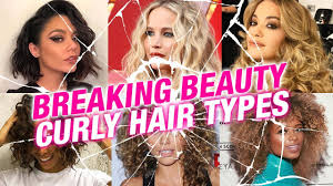 Different Curl Types Hair Chart Breaking Beauty Superdrug