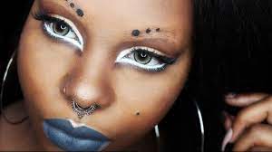ebony goth glam makeup tutorial