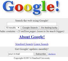 First Google Search Engine gambar png