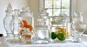 Tall Apothecary Jar With Lid Clear