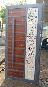 standard brown iron safety doors for