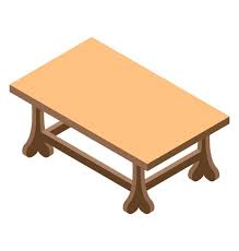 Simple Flat Icon Design Wooden Stool
