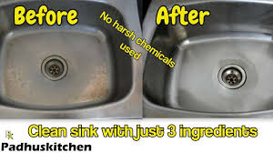 to clean stainless steel kitchen sink