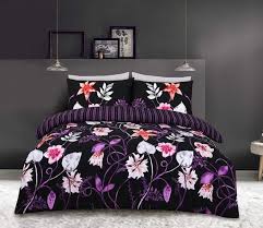 Purple Duvet Cover Bedding Set With