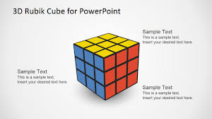 3d Rubik Cube Powerpoint Template