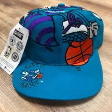 Currently over 10,000 on display for your viewing pleasure Charlotte Hornets Nba Basketball 90s The Game Big Logo Snapback Hat Bnwt The Felt Fanatic
