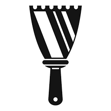 Putty Knife Drywall Vector Icon
