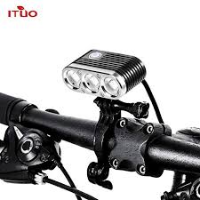 Ituo Led Bicycle Headlight 2300 Lumen Bike Front Light Rechargeable Helmet Bike Light With Remote Control Wiz X Bike Lights Led Helmet Light Bike Front Light