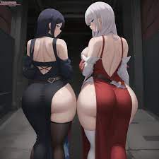 Anime girls with big ass