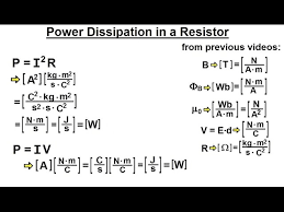 Power Dissipated In A Resistor