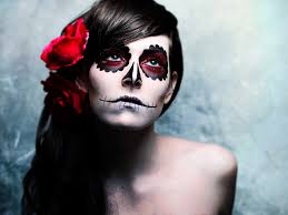 Résultat de recherche d'images pour "maquillage squelette mexicain"
