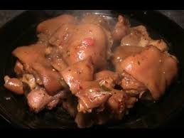 pig s feet with vinegar using the