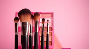 premium ai image a pink makeup set