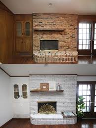 update a brick fireplace how to