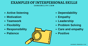 interpersonal skills คือ e