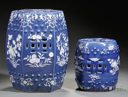 two blue and white chinese export