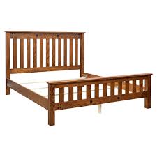 mission cal king oak bed barn furniture