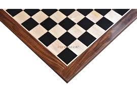 wooden chess board in ebony sheesham