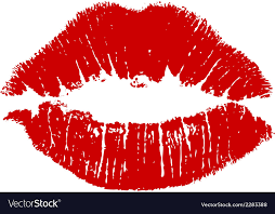 kiss lips royalty free vector image