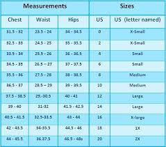 Pant Size Chart Dress Sizes Inches The Dress Shop