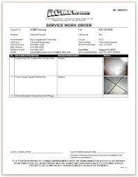 H O M E S Customer Service Sample Document Service Work Order