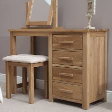 Details About Eton Solid Oak Contemporary Bedroom Furniture Dressing Table With Stool