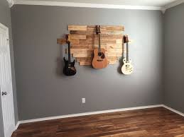 Diy Pallet Wood Hanging Guitar Display