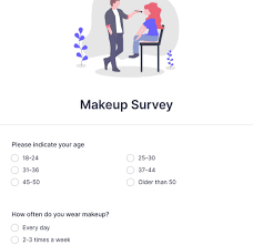 makeup survey form template jotform