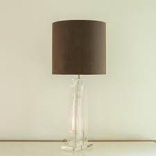 Tall Art Deco Style Lamp In Acrylic