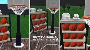 a basketball hoop in bloxburg 4k