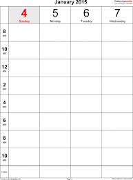 Free Weekly Schedule Templates For Word 18 Adorable 2 Week Calendar
