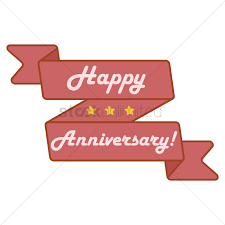 Happy Anniversary Banner Vector Image 1707624 Stockunlimited